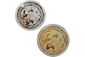 TEDIOUS Sammlung traditioneller chinesischer Drachenmünzen | Sammelmünzen im chinesischen Stil für das neue Jahr 2024 | Chinesisches Sternzeichen Drache-Jahres-Souvenirmünze | Glücksmünzen Neujahrsgeschenke