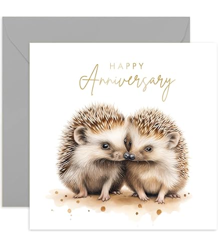Carte D'anniversaire Originale Hérisson - Format A5, Livraison Gratuite, œuvre Unique