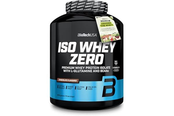 BioTechUSA Iso Whey Zero | Premium Whey Protein Isolate | Grass-Fed | Enzyme-Free | Sugar- and Gluten-free, 1816 g, Chocolate