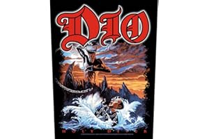 RAZAMATAZ Dio - Parche para la espalda (36 x 29 cm), diseño de Holy Diver, Negro , Talla única