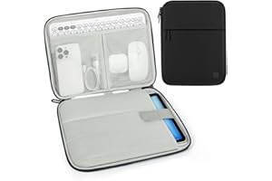 Dadanism 9-11 Zoll Tablet Tasche Hülle mit Polsterung für iPad Pro 11", iPad Air 11", iPad (A16) 11", iPad 10. Gen/Air 5/4 10,9", iPad 9/8/7. Gen 10,2", Galaxy Tab A9+ 11"/S9 FE, Tab M11 11", Schwarz