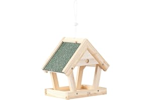 Royal Gardineer Vogelfutterhaus: Vogel-Futterhaus-Bausatz aus Echtholz, zum Aufhängen, 13-teilig (Vogelfutterhaus Bausatz, zum Hängen, Futterautomat)