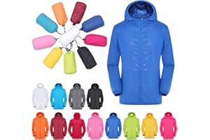 DINNESIS Regenjacke Herren Damen Wasserdicht Atmungsaktiv Dünne Regenmantel Leichte Jacke Outdoorjacke Windbreaker Packbar Übergangsjacke mit Kapuze Damen Regenjacke Leicht Faltbar