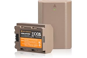 K&F CONCEPT Akumulator aparatu NP-FZ100 (w zestawie 2 sztuki) z portem bezpośredniego ładowania typu C Zgodny z aparatami Sony A9 A7III A7RIII A7RIV A6600 ZV-E1 FX3, FX30