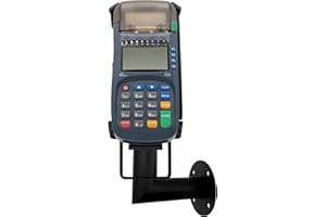 Supporto Ergonomico per Terminale di Pagamento POS da Muro - Stand POS Bancomat con Maniglia, Rotazione 180° ed Inclinazione 45°, Installazione a Parete con Viti o Adesivo - POS VALLEY