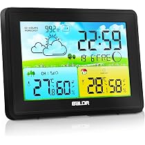 Stazione Meteo Wireless Con Sensore Esterno – Display Colorato 6.6