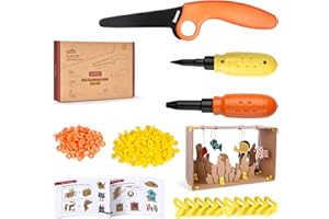 ZLemma Cardboard Construction Tool Kit 163 Pieces-Educational Toys for at-Home Play + Classroom Learning | Reusable Cardboard Tools for Kids