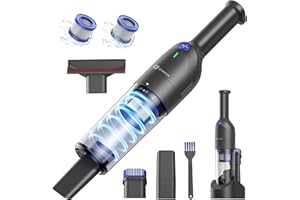 Greenote Bezprzewodowy odkurzacz ręczny, odkurzacz samochodowy, lekki i przenośny do 1,1 funta. z mocną siłą ssania, stacja dokująca do przechowywania, bezprzewodowy odkurzacz ręczny idealny do domu,