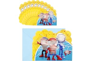 DEKEWE 20 PCS Spide Party Invitations Kids, Spide Party Invites with Envelopes, Invitation Birthday Cards Birthday Invitations for Kids Girls Boys