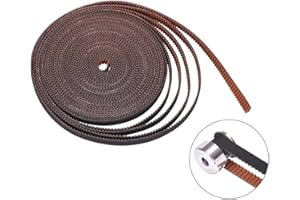 Ickiya GT2 Cinghia dentata 6 mm x 5 m, resistente all'usura in nylon rosso, versione antiscivolo per stampante 3D, Prusa i3 - Anet A8 A6 - Anycubic i3 Mega - Ender 3/5