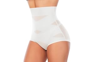 YARRCO Braga Faja Reductora Mujer Invisible Adelgazante Braguitas Moldeadoras Vientre Plano Abdomen Cintura Alta Faja Postparto Shapewear Control de Barriga sin Costuras Invisible