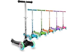 3STYLESCOOTERS 3Style Scooters | RGS-1 Kids Scooter | LED Light Up Wheels | Adjustable & Foldable Design | 3-12 Years | Boys, Girls & Toddlers