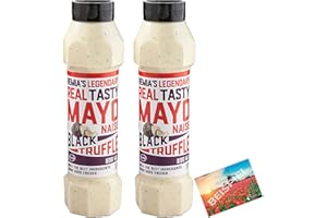 Set 2x Remia Black Truffle Mayonaise 800ml I schwarze Trüffel Mayonnaise I Majo für Pommes und andere Gerichte I Burger-Knoblauch I Sauce aus den Niederlanden I Holland-Box by Vriens