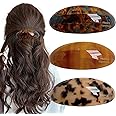 3 PCS Acetate Hair Barrette,Large Vintage Hair Barrette for Women,French Tortoise Shell Hair Clips Vintage Snap Hair clips Accessories Gifts for Women Girls Thick Hair