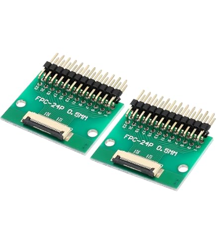 PATIKIL 24 Poliger IDC Stecker Flachbandkabel - 2 Stück 1000mm Buchse Zu Buchse