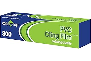 NON BRANDED Papel film cortador caja 300 mm x 300 m (Pack de 1)