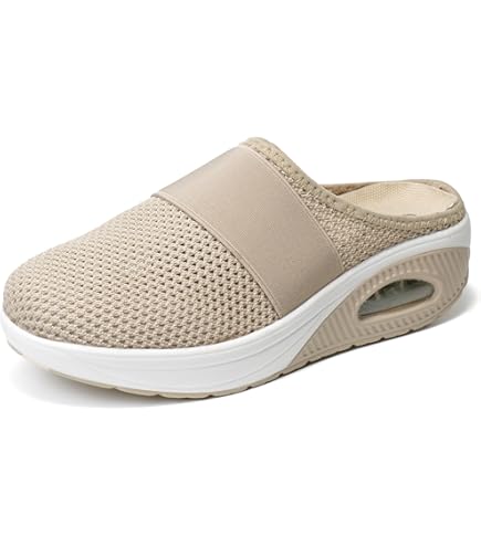 NAFING Ballerines Femme Pointe Ronde Respirantes Chaussure De Danse Élégante Bout Fermé Chaussures De Marche Femme Classique Petit Talon Classiques Mocassins En Maille Avec Semelle