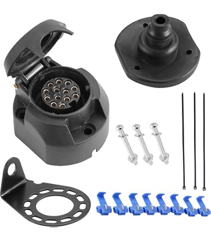 Kit 2 Luci Posteriori Per Rimorchio - Con Attacco A Baionetta, Cablaggio 7 M E Omologazione E-9 - 2