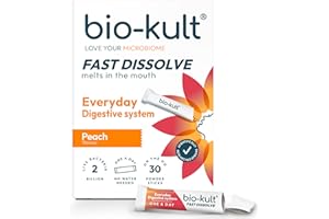 Bio-Kult Everyday Fast Dissolves Powder for Gut Health | 3B CFU + Vitamins C & D | Daily Digestive Support | Peach Flavour | 30 Sachets