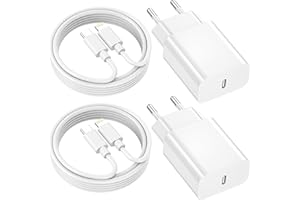 NIPOW Cargador iPhone con Cable iPhone 2M 2Pack, 20W Cargador Tipo C Carga Rapida Enchufe USB C para iPhone 14 Pro Max/14 Plus/13 Pro/12 Mini/11/XR/XS