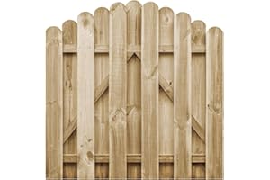 PURADAY Cancello da Giardino in Legno di Pino Impregnato 100x100 cm Cancello Giardino Esterno Cancello In Legno Per Giardino Cancello Da Giardino Per Recinzione Intorno A Giardini o Cortili