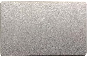 Ebamaz Aluminum Metal Business Cards for Sublimation Print 86X54X0.45mm Tablet Thick Pack of 10PCS (Pearl Silver, Blank)