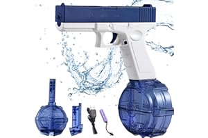 NATTHSWE Elektrische Wasserpistole, Automatische Wasserpistole mit 434CC+58CC Große Kapazität Wasser Spielzeug Pistolen für Jungen Mädchen 5 6 7 8 9 10+Alter Sommer Garten Pool Strand Party Spielzeug
