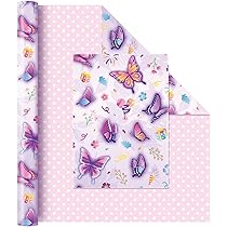 Rol inpakpapier voor verjaardagen: 3 rollen 43 cm x 3 m inpakpapier met