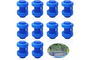 TOPJOWGA Tappi terminali per Trampolino, 10 Pezzi Tappi per Trampolino, Copertura per Bordi del Trampolino, Tappi di Chiusura per Trampolino, Accessori per Trampolini Sportivi, Ø25mm