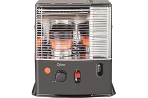 Qlima Petroleum Heizofen R4224STC-2 ohne Netzanschluss - Inklusive Petroleumpumpe! Kamin Heizstrahler Kaminofen Camping Outdoor