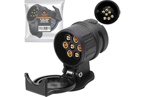 Xtremeauto 13 To 7 Pin Towing Adaptor - 13 Pin Trailer Plug Socket Adapter, For Caravan Trailers Electric Connector
