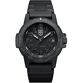 Luminox Leatherback SEA Turtle Blackout XS.0301.BO.L Erkek Saati K&uuml;&ccedil;&uuml;k 39 mm - Askeri Saat Siyah Tarih G&ouml;stergeli 100 m Su Ge