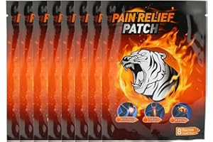 JONLAKI Patchs de Soulagement de la Douleur du Tigre, Patch de Soulagement de la Douleur, Patchs de 80 Pièces pour les Douleurs Musculaires, Patch de Soulagement de la Douleur au Cou, Améliore la Microcircula