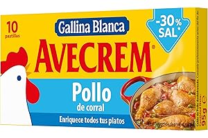 Gallina Blanca Caldo de Pollo 30% Sal, 10 Pastillas