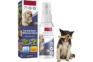 SMTelegance Anti Knabber Spray Hunde, Anti Kau Spray für Hunde Stopp-Kauspray für Hunde Anti-Kau-Spray für Hunde und Katzen Effektives Anti-Kau-Spray für Möbel Kleidung und Schuhe 50 ml