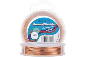 BENECREAT 10m 1mm Filo di Rame Metallico Accessori Artigianali per Gioielli Design di Gioielli - Colore Rame
