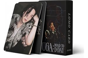 SCISSH Lot de 55 cartes photo pour album photo « Road To D-Day » - Collection de cartes de collection Suga Agust-D
