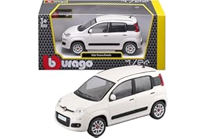 BBURAGO Fiat Panda - Modellino Realistico Auto in Scala 1:24, Licenza Ufficiale Fiat, età Consigliata 3+ Anni