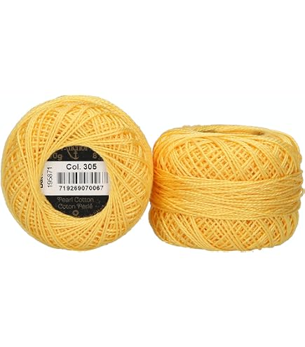 Cotone Per Uncinetto Numero 8 - 100 Grammi - 452 Metri - Filo Di Scozia - Colore Verde Fluorescente 30