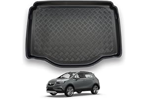 NOMAD Vauxhall Mokka (2012-2019) Boot Liner Tailored Fit Car Floor Mat Protector Non Slip Waterproof Raised Edges Compatible Custom Fit Accessory Black Dog & Pet Friendly Easy Install All-Weather