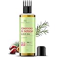Botanic Hearth 100% Pure Rosemary Batana Oil for Hair Growth – 150ml, Non-Sticky & Fast-Absorbing – 100% Natural Oils for Healthy Nourished Hair – with Hair Oil Applicator