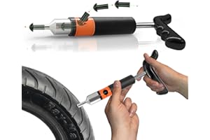 GRAND PITSTOP 21 PCS Tubeless Tire Plugger Repair Kit with Multi-funcional Plier for Punctures And Flats on Cars, Motorcycles, ATV, RV, SUV, Trailer, Trucks & Tractors (15 Mushroom Plugs)