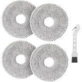 Mi Vacuum Mop S10 Plus / S20 Plus / X10 Plus / X20 Plus Robot S&uuml;p&uuml;rge 4 Adet Mop Paspas Bez 1 Adet Temizlik Fır&ccedil;ası Yedek Par