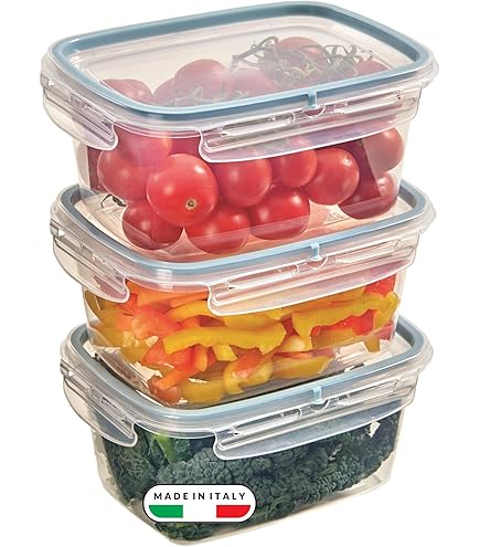 My Home Contenitori salvafreschezza con Chiusura a Scatto