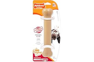 Nylabone Masticabile E Giocattolo per L'Igiene Dentale di Cani Potenti Masticatori, al Sapore di Pollo, per Cani Adulti Fino a 23 kg - 23.000g
