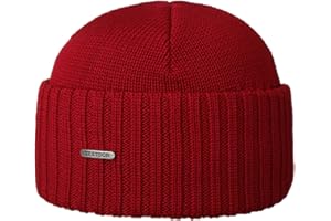 Stetson Czapka ParkmanKobiety/Mężczyźni - Made in Italy czapki z mankietem ze sciagacza narciarska wywijanym otokiem Zima jesień-zima