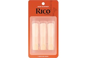 Confezione da 3 ance Rico per clarinetto basso, durezza 3,0