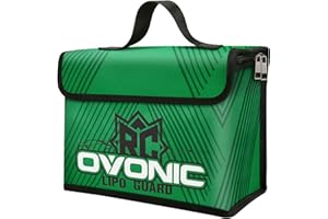 OVONIC Lipo Safe Bag Sac de Sécurité Lipo Sac Anti-déflagrant Ignifuge Grande Capacité Lipo Protection de Stockage de Batterie Pochette de Sécurité pour La Charge et Le Stockage