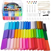 Kit Pâte Polymère SUNNOW – 46 Couleurs Vives, Cuisson Four, Inclus Outils Et Accessoires Pour Enfants