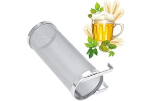 VO DESIGN Aeloa Filtro de Cerveza Filtro de cerveza Brew Filter – Filtro de cerveza de acero inoxidable Micron hecho en casa – Filtro de tamiz de malla de lúpulo (2 tamaños: 1)